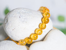 Load image into Gallery viewer, Citrine Semi Precious Stone Bracelet, Summer sun, Breathe Bracelet  ~🍋🔆 Citrine 🔆🍋~
