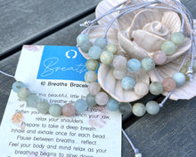 Load image into Gallery viewer, Morganite Semi Precious Stone Anxiety Calming Bracelet, Gentle, Calming, beautifull pastel colour bracelet
