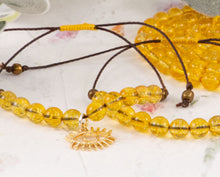 Load image into Gallery viewer, Citrine Semi Precious Stone Bracelet, Summer sun, Breathe Bracelet  ~🍋🔆 Citrine 🔆🍋~
