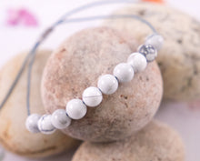 Load image into Gallery viewer, White Howlite, Natural Semi Precious Stone Bracelet
