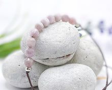 Load image into Gallery viewer, Kunzite Sermi Precious Stone Bracelet - 10 little stones for breath counting
