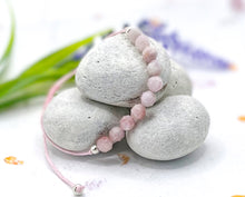 Load image into Gallery viewer, Kunzite Sermi Precious Stone Bracelet - 10 little stones for breath counting
