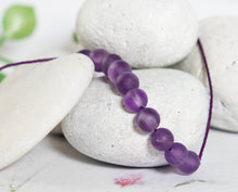 Load image into Gallery viewer, Amethyst Bracelet, the master healing stone bracelet for counting your 10 breaths
